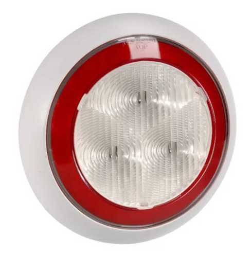 NARVA stop Tail light (pair) - 9-33 VOLT MODEL 43 LED REAR DIRECTION INDICATOR LAMP (AMBER) WITH RED LED TAIL RING 
 53 With plenty of variety and options, Model 43’s stylish and modern design, along with the latest L.E.D high performance technology gives a touch of prestige to any modern caravan, motor home, truck, trailer or bus.