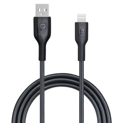 Fast Fix Store - powerology pvc mfi cable usb-a to lightning 1.2m black