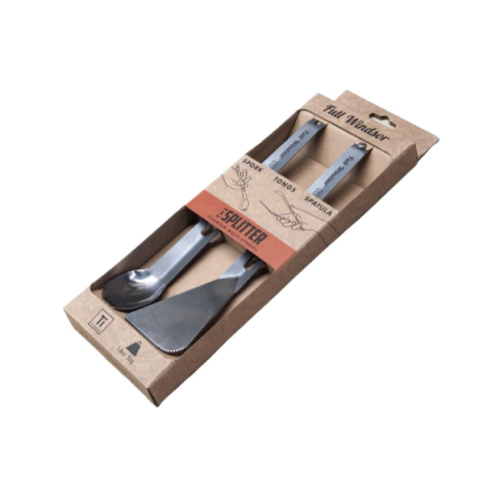 The Splitter - Titanium Multi Tongs - 3-IN-1 TONGS, SPATULA & SPORK