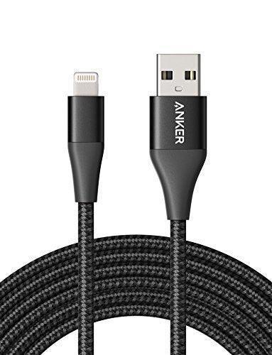 Pawa Nylon Braided 2.4A Data & Quick Charging Lightning Cable 2m/6.5ft - Black - DESCRIPTIONLength: 2m/ 6.5FT
 Support Fast Charging Super Speed The Maximum data transfer speed of 480Mbps , is the standard of USB 2.0 it enables charging up to 2.4A, and 56K resistor guarantee your device safety Compatible with the iPhone SE (2nd Gen) / 11 / XS / XS Max / XR / X / 8 Plus / 8 / 7 Plus / 7 / 6s Plus / 6s / 6 Plus / 6 / 5s / 5c / 5 / iPad Pro / iPad Air / Air 2 / iPad mini / mini 2 / mini 4 / iPad 4th gen / iPod Touch 5th gen / iPod nano 7th gen and Beats Pill+ Incredible Charging Speed: Wide-diameter wires and reduced cord resistance maximize charging speed (supports up to 2.4 amps charging current)