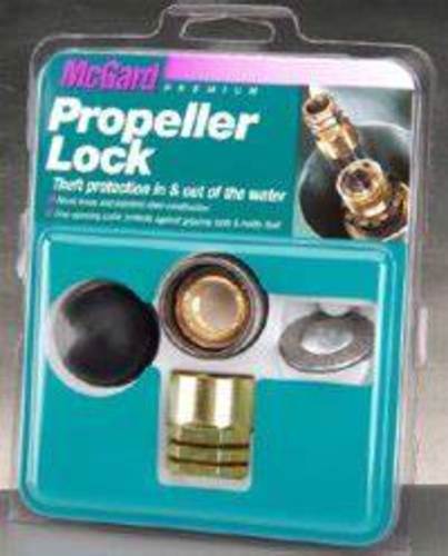 PROPELLER LOCK YAMAHA - Yamaha stern drives-
All; Honda 75 hp and larger;
Suzuki 40 hp and larger;
Yamaha 115 hp and larger;
Johnson/Evinrude 150 hp and larger (4 stroke)Protect your investmentMcGard is a manufacturer of high quality security products, wheel locks and chrome plated lug nuts. Since 1966, McGard has become known for its unique product designs and comprehensive service programs in these and other areas where security and safety are top priorities. Consistent high quality that insures the greatest value for our customers is the foundation of our business, and is evident in every McGard product on the market today. Constructed of naval brass and hardened stainless steel for maximum security. Once installed our propeller lock offers 24 hour a day protection.