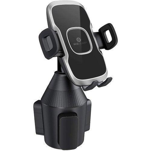 WIXGEAR CAR CUP HOLDER PHONE MOUNT (ADJUSTABLE) - CUP HOLDER PHONE MOUNT: This cup holder phone mount is better than any other cup holder phone mount, it is made with high-quality materials that will hold your phone in your car safely and securely anywhere you drive just through your car cup holder. It is flexible with its side arms which can be adjusted to hold any smartphone, iPhone/Samsung phone. Securely mount your device in your vehicle with this universal car mount holder for cellphones.VERY EASY TO INSTALL: Not only that it compatible with all types of phones, but this WixGear Car Cup Phone Holder also fits every car cup holder, SUV, and even truck cup holder. Just simply insert the base into your car's cup holder. Turn the dial and the base will gradually expand inside the cup holder - this ensures the base will be ultra-secure and not rattle around.HEAVY-DUTY CAR MOUNT: This cup holder for the phone is a heavy-duty car mount with many innovative features. The neck arm is made of flexible steel. You can flex the position to your preference. Insert your phone in this phone holder for the car between the side arms. You can adjust the width based on your device. The ability to customize the size makes this compatible with virtually any cell phone.ROTATE TO YOUR VIEW: This WixGear Car cup holder is 360 degrees rotatable design intentionally made to let you put your phone where you need it. This car holder for a cellphone rotates just perfectly to your view, letting you view your phone without reflection caused by light. Our iPhone looks really cool when displayed horizontal - a great position to utilize GPS or watch videos or navigate through the music player.PERFECT FOR PHONES: This is perfect for phones equipped with GPS and or music players. Great for hand-free use with: Bluetooth headset, wired headset, speakerphone, turn-by-turn navigation, car charger, or music transmitter. Many state laws require hands-free use of the phone in the car. Be safe and obey the law with a car mount! This WixGear Car Cup Phone Holder is suitable to use for all types of phones: iPhone Samsung Galaxy S10 S9 S8 S7 S6 S5 S4 LG Nexus Sony Nokia and More