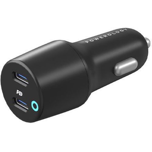 POWEROLOGY 45W ULTRA QUICK CAR CHARGER (DUAL USB-C) - 45W ULTRA QUICK CAR CHARGER DUAL USB-C