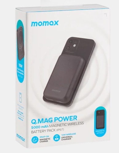 MOMAX MAGNETIC WIRELESS Q.MAG POWER (5000MAH) - MOMAX MAGNETIC WIRELESS Q.MAG POWER (5000MAH)