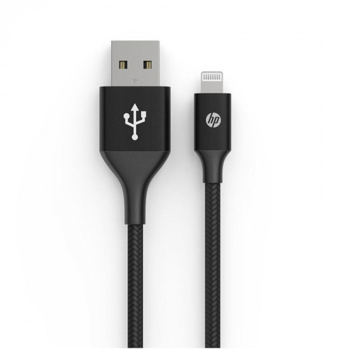 HP USB-A TO LIGHTNING CABLE - HP USB A to Lightning Cable can charge and sync at the same time. It can be used with your USB-A charger to charge your iOS device. You can also connect your iPhone, iPad or iPod with the Lightning connector to your USB-A or Thunderbolt 3 (USB-A) compatible Mac and iPad Pro to sync and charge seamlessly. Characteristics
. Charge and synchronization
. Durable
. Aluminum alloy