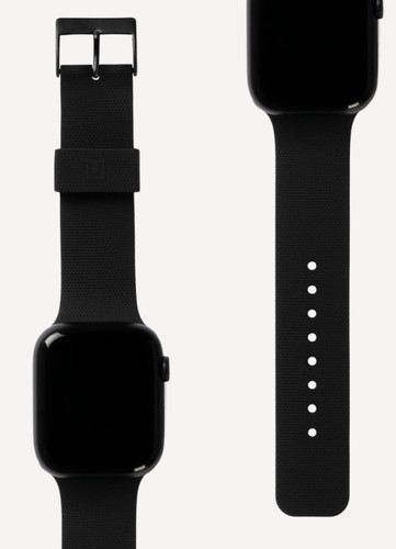 U URBN ARMR GEAR DOT (FOR APPLE WATCH 42MM/44MM) - The U Collection delivers an assortment of refined and elevated accessories to keep your tech protected. From the gym to the office to wherever—our premium soft-touch silicone straps provide all-day comfort complete with a fun, textured micro-dot design. With stainless steel hardware and an adjustable free loop, the DOT strap is sweatproof and ready to take on the real world with U. Compatible with Apple Watch Series 9, 8, SE 2, 7, 6, 5, 4, 3, 2, 1 & SE More inclusive wider strap size of 22mm strap width Matte gunmetal clasp, soft-touch silicone strap Textured micro-dot design & debossed logo detail