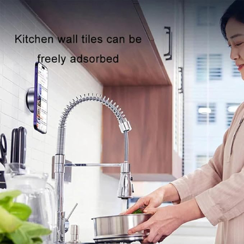 vacuum suction phone holder with magnate