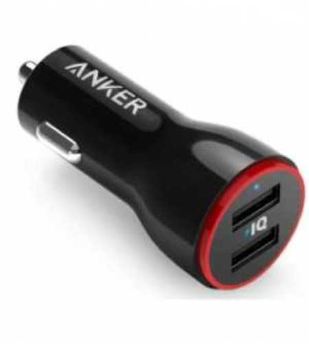 Anker PowerDrive 2 Car Charger 24W Dual USB - Anker PowerDrive 2 Car Charger 24W Dual USB
Faster and safer charging with our leading technology
10 million+ happy users and counting
24W 2-port USB car charger for phones, tablets & more
Exclusive to Anker, PowerIQ and VoltageBoost combine to ensure the fastest possible charge, whatever device you have. (Does not support Qualcomm Quick Charge)
Two ports pump out 24 watts of power. That's enough to charge two iPads simultaneously
MultiProtect Safety System : Surge protection, temperature control and more advanced safety features keep you and your devices safe
PowerDrive 2 Lite is slim, sleek, and incredibly compact to stay out of the way when plugged in.
Limited quantity available