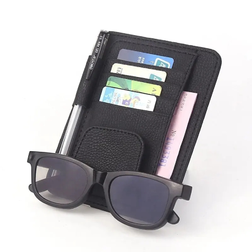 Car Sun Visor Leather Organizer (small)