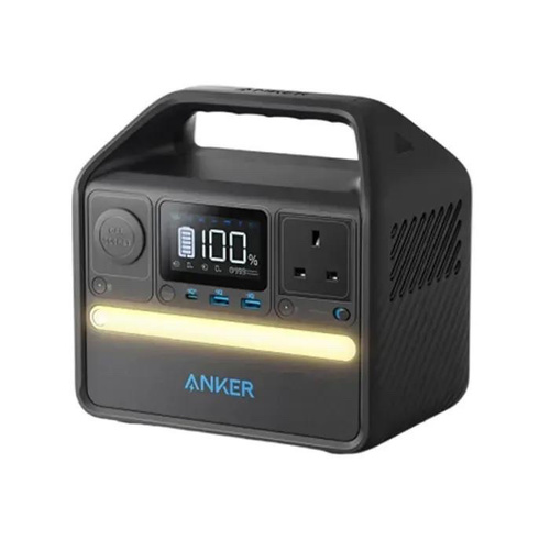 ANKER 521 portable power station - Total Capacity256 WhPower SourceElectricity/Solar Powered/Car ChargingBatteryLiFePO4Output Wattage200 WattsUSB-C Output60 WWeight3.7 kgAbout this itemRugged, Durable, Impact Resistant 50,000 Hours Life Expectancy Independent Battery Compartment Vehicle Port and USB-C Port 2 AC Ports, 2 USB-A Ports Extremely Durable and Long-Lasting All the Ports You Need Huge 256Wh Capacity