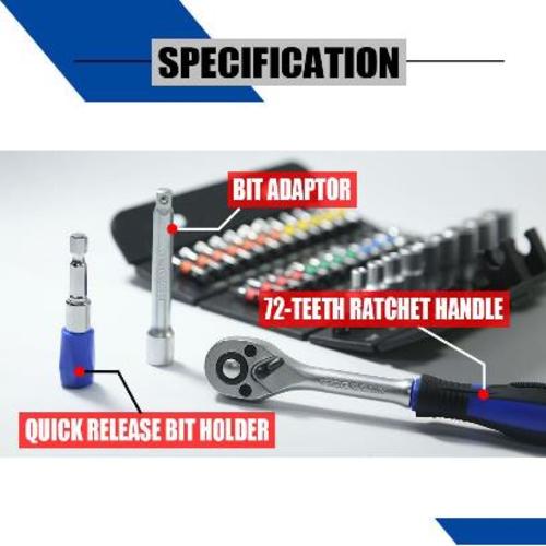 DR Socket & Bit Set 37PCS 1/4 tools