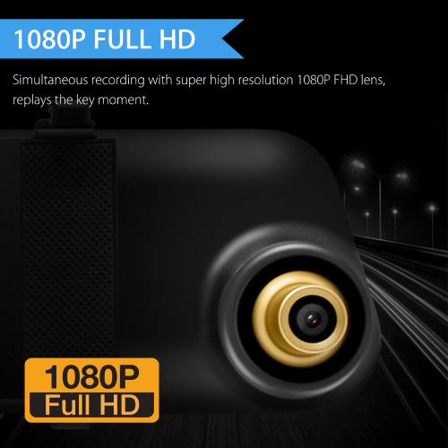 XINLAIDA Mirror and Dash-cam 4.3