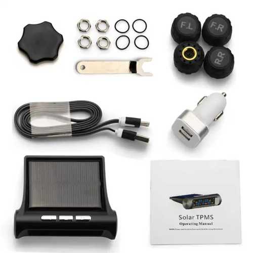 Tire Pressure Monitoring System Wireless Solar TPMS