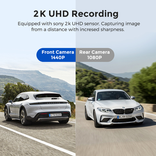 AZDOME touch screen streaming rearview mirror dash cam 9.66
