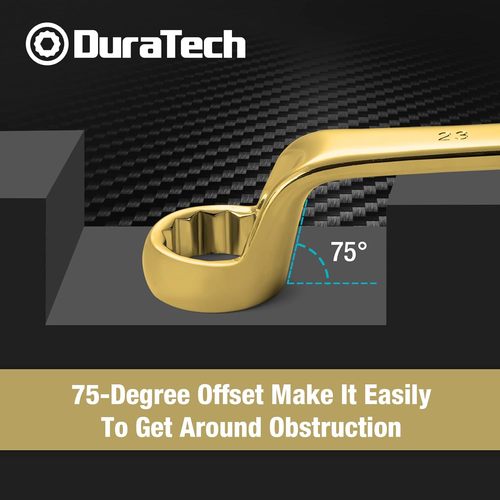 DURATECH Offset Box Wrench Set, Metric, 9-Piece, 6-23mm