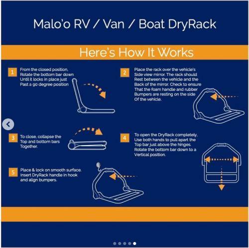 Malo'o - DryRack RV / Van / Boat Edition
