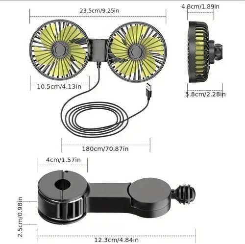 Double Car Fan