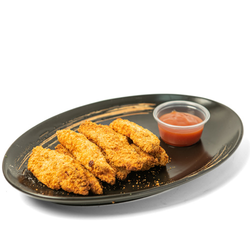 chicken tender - Serving Size: 1 Serving Calories 330 Calories from Fat 160 Total Fat18g28% Saturated Fat7g33% Trans Fat0g Cholesterol105mg35% Sodium670mg28% Potassium115mg3% Total Carbohydrate23g8% Dietary Fiber0g0% Sugars0g Protein18g Vitamin A6% Vitamin C0