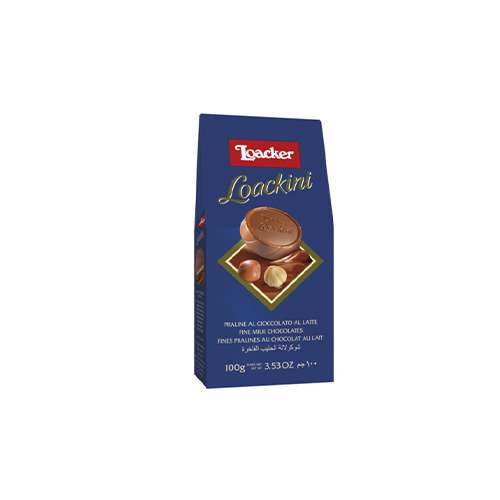 Loackini Loacker Milk Chocolate 100 Grams - unit : bag Tensile : 1