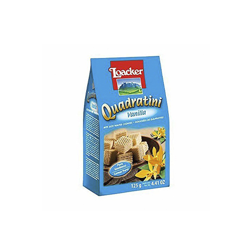 Loacker Quadratini Vanilla 125g - unit : bag Tensile : 1