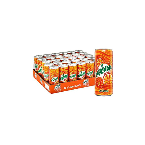 Mirinda soft drink can 250 ml - unit : carton Tensile: 30