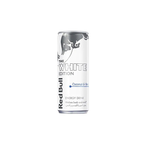 Red bull energy drink white 250 ml - unit : pic