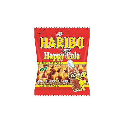 Haribo Happy Cole Loyalty Jelly Cola Flavor 80g - Unit :  pic