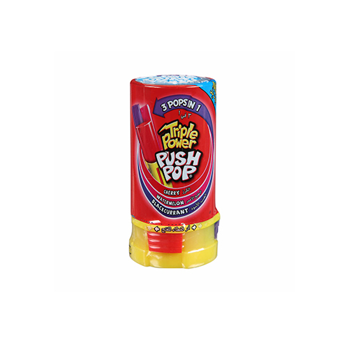 Triple Push Pop Candy watermelon 34g - Unit : pic