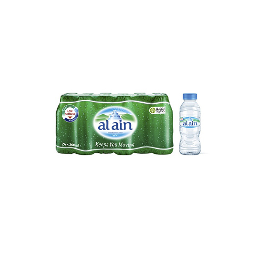 Al Ain water 200 ml * 24 - Unit : carton Tensile : 12