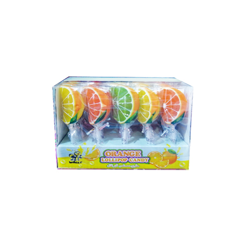 Orange lollipop packet 30*15g - Unit : BAKT Tensile : 30