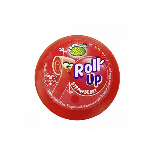 Lottie Roll Up Strawberry Gum 29g - Unit : pcs