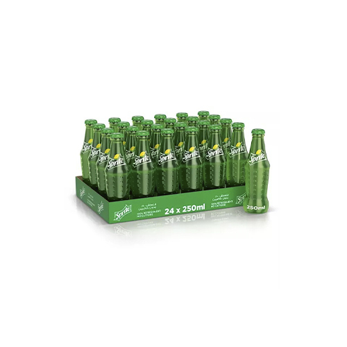 Sprite soft drink glass 250 ml carton - Unit : CARTON Tensile : 32