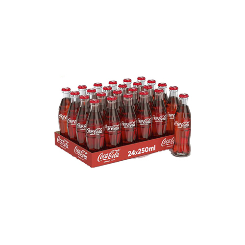 Coca-Cola soft drink glass 250 ml carton - Unit : CARTON Tensile : 24