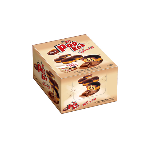 Pop cake with chocolate sauce small 24*18g - Unit : pakt Tensile : 24