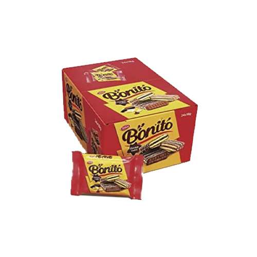 Bonito Biscuits Covered With Chocolate 24*18g - Unit : pakt Tensile : 24