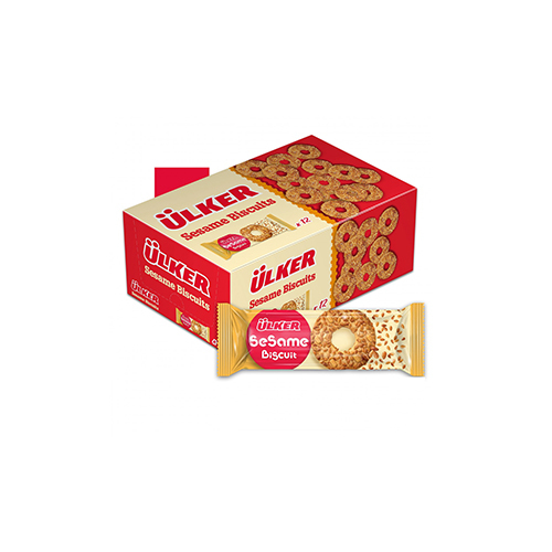 Ulker biscuits with sesame 12 pieces - Unit : pakt Tensile : 24