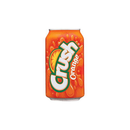 Crush soft drink with orange flavor 355 ml - Unit : PCS