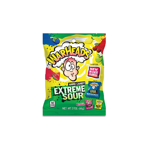 Warhead Extreme Sour Candy 56g - Unit : BAG