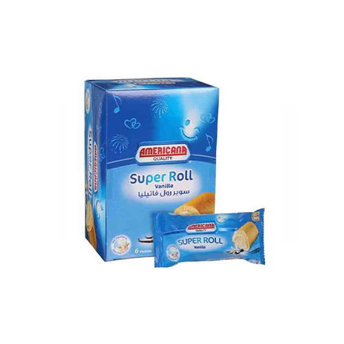 Americana Super Roll Vanilla Packet 6 Pieces