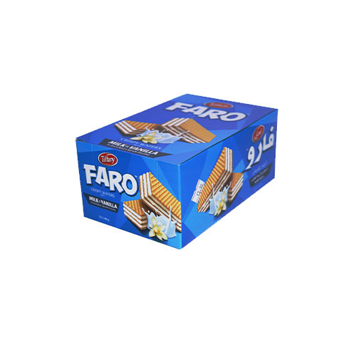 Tiffany Farro wafer filled with milk cream, vanilla flavor, 12*40g