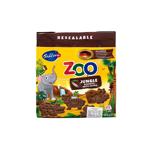 Bahlsen Zoo chocolate biscuits 100g