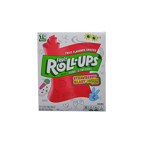 Roll up candy with natural fruit flavor 141g - Unit : box Tensile : 10