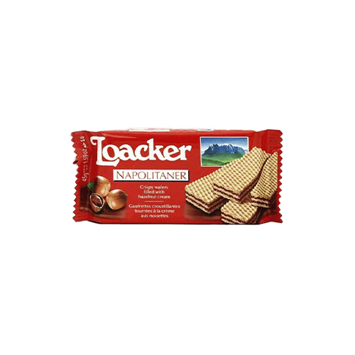 Loacker Hazelnut Biscuits Red 45g