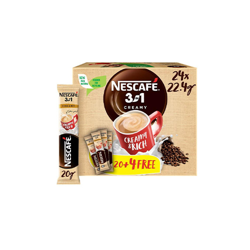 Nescafe 3*1 creamy latte, packet 24*224g