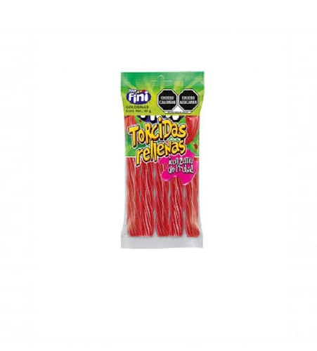 Fini fruit chewing gum, strawberry flavor, 100g bag