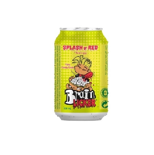 Brain Licker Fizzy Strawberry Candy Drink 330ml