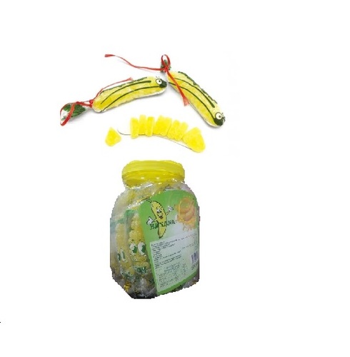 Banana jelly candy jar 50 pieces