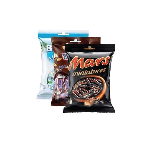 Assorted Munchos 3 bags * 150g (Bounty + Mars + Snickers)