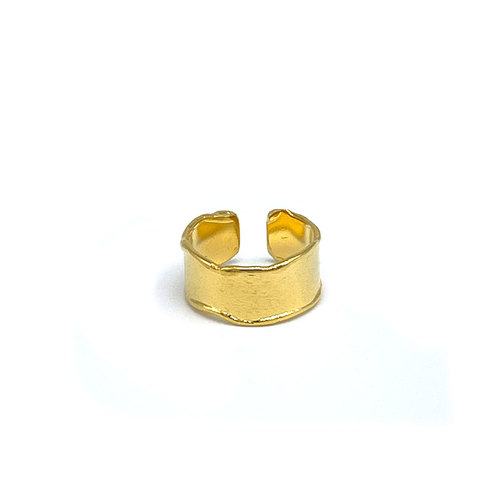 Handmade ring - handmade gold plated ring