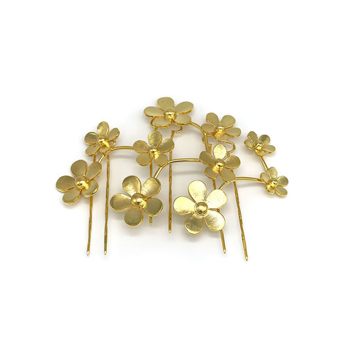 Handmade hairpin - gold plated